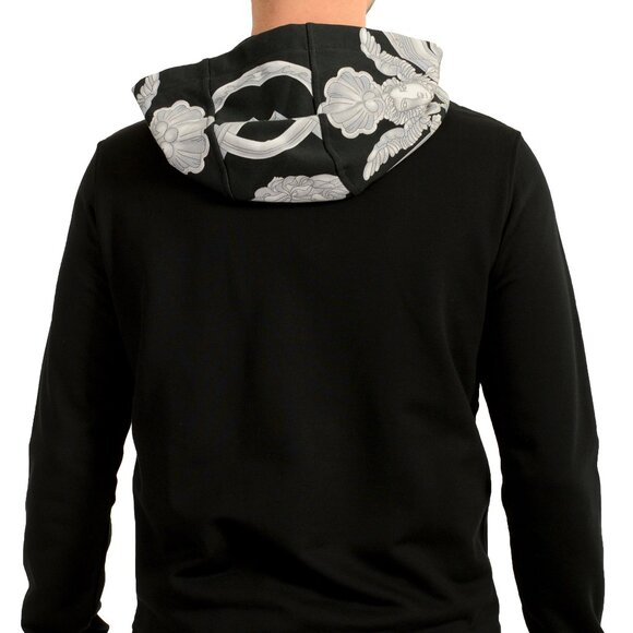 Versace Men's Multi-Color Hooded Full Zip Track Jacket Hoodie US 2XL IT 56 - Picture 3 of 6